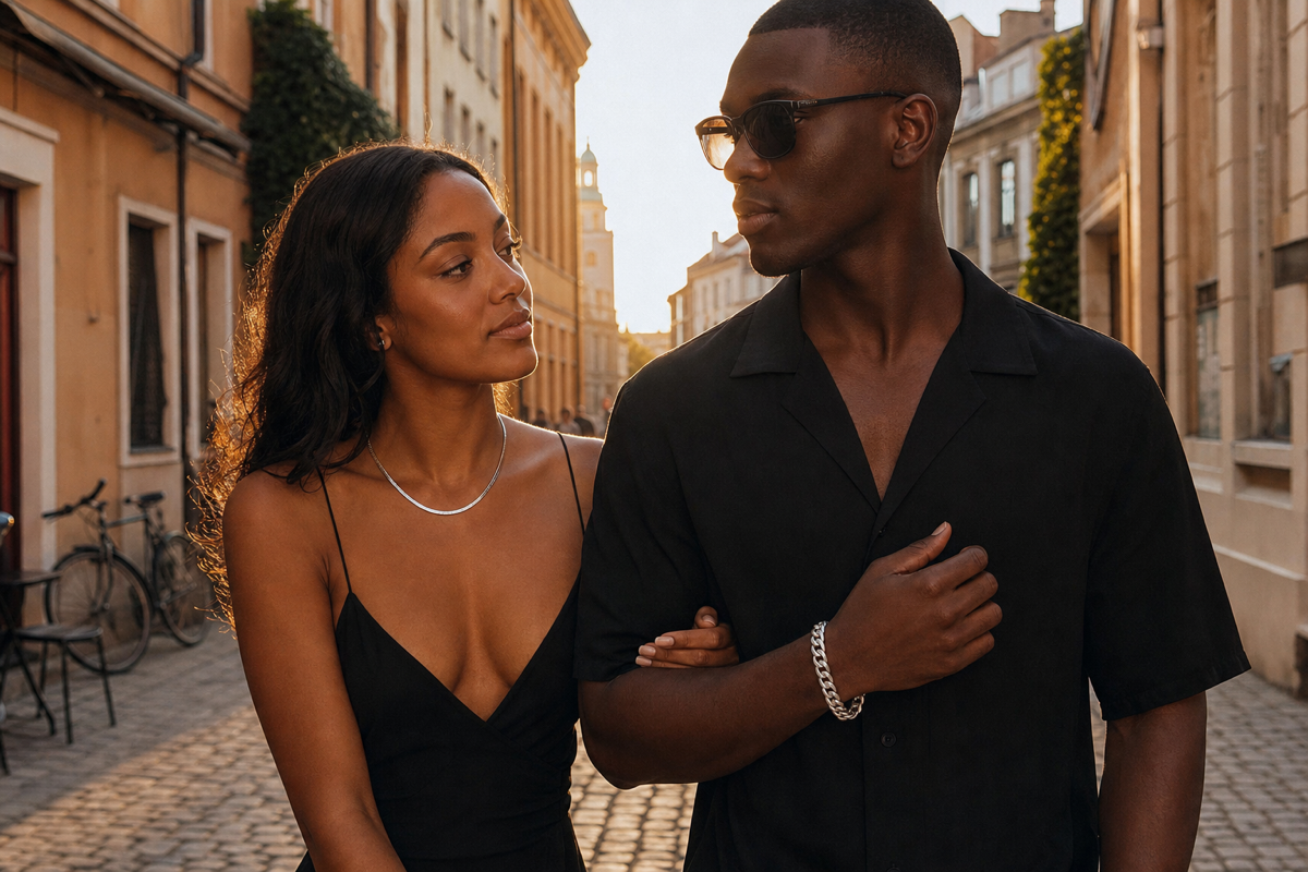 Style inspiration: couple in silver